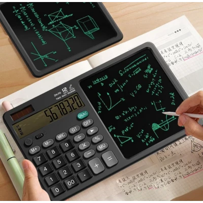 Calculator electronic cu tableta LCD pentru notite multifunctional
