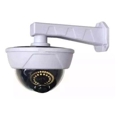 Camera falsa solara tip glob 55 LED control din telecomanda senzor de miscare Alba