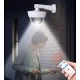 Camera falsa solara tip glob 55 LED control din telecomanda senzor de miscare Alba