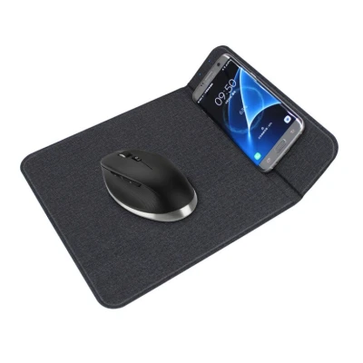 Mousepad pliabil cu incarcare wireless ergonomic 2000mA NEGRU