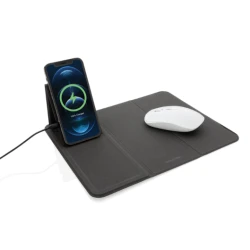 Mousepad cu incarcare wireless ergonomic NEGRU