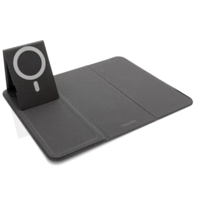 Mousepad cu incarcare wireless ergonomic NEGRU