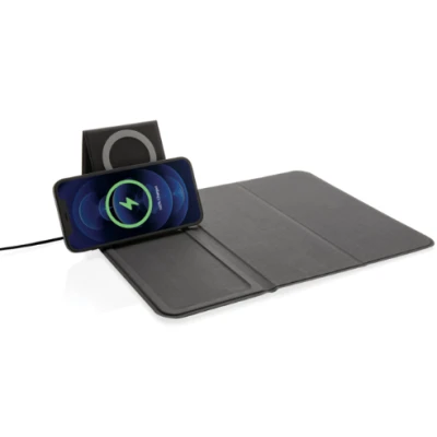 Mousepad cu incarcare wireless ergonomic NEGRU