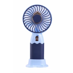 Mini ventilator portabil de mana USB reincarcabil 3 viteze suport telefon colorat