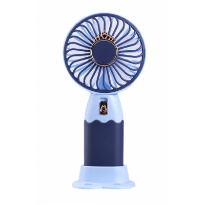 Mini ventilator portabil de mana USB reincarcabil 3 viteze suport telefon colorat