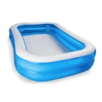 Piscina gonflabila dreptunghiulara pentru exterior 200 x 120 x 40 Cm Albastru/Alb