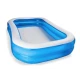 Piscina gonflabila dreptunghiulara pentru exterior 200 x 120 x 40 Cm Albastru/Alb