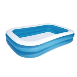Piscina gonflabila dreptunghiulara pentru exterior 200 x 120 x 40 Cm Albastru/Alb