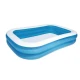 Piscina gonflabila dreptunghiulara pentru exterior 200 x 120 x 40 Cm Albastru/Alb