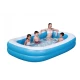 Piscina gonflabila dreptunghiulara pentru exterior 200 x 120 x 40 Cm Albastru/Alb