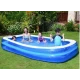 Piscina gonflabila dreptunghiulara pentru exterior 200 x 120 x 40 Cm Albastru/Alb
