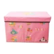 Cutie pliabila pentru depozitare tip taburet ROZ 48x31x31 cm cu desene dreptunghiulara