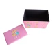 Cutie pliabila pentru depozitare tip taburet ROZ 48x31x31 cm cu desene dreptunghiulara