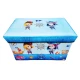 Cutie pliabila pentru depozitare tip taburet ALBASTRA 48x31x31 cm cu PIRATI dreptunghiulara