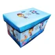 Cutie pliabila pentru depozitare tip taburet ALBASTRA 48x31x31 cm cu PIRATI dreptunghiulara