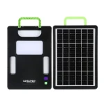 Panou solar fotovoltaic portabil cu lanterna 5000mAh GD980 putere 8W