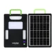 Panou solar fotovoltaic portabil cu lanterna 5000mAh GD980 putere 8W