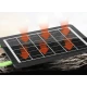 Panou solar fotovoltaic portabil cu lanterna 5000mAh GD980 putere 8W