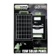 Panou solar 15W cu acumulator 1200mAh GD100S portabil cu mufe pentru incarcare devideuri 29x19cm