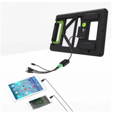 Panou solar 15W cu acumulator 1200mAh GD100S portabil cu mufe pentru incarcare devideuri 29x19cm