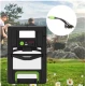 Panou solar 15W cu acumulator 1200mAh GD100S portabil cu mufe pentru incarcare devideuri 29x19cm