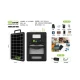Panou solar 15W cu acumulator 1200mAh GD100S portabil cu mufe pentru incarcare devideuri 29x19cm