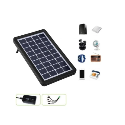 Panou solar 15W cu acumulator 1200mAh GD100S portabil cu mufe pentru incarcare devideuri 29x19cm