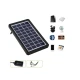 Panou solar 15W cu acumulator 1200mAh GD100S portabil cu mufe pentru incarcare devideuri 29x19cm