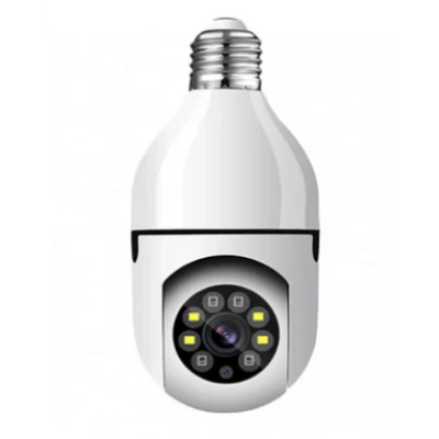 Camera de supraveghere tip Bec cu soclu E27 vedere pe noapte senzori de miscare alarma 1080P