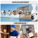 Camera de supraveghere tip Bec cu soclu E27 vedere pe noapte senzori de miscare alarma 1080P