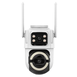 Camera de supraveghere WiFi PTZ Dual Lens 6MP rotire 360 vedere nocturna color detectare miscare exterior IP66