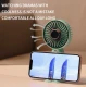 Mini ventilator portabil de mana USB reincarcabil 3 viteze suport telefon colorat