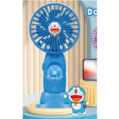 Mini ventilator de mana portabil pentru copii USB reincarcabil cu suport telefon BAIETEI