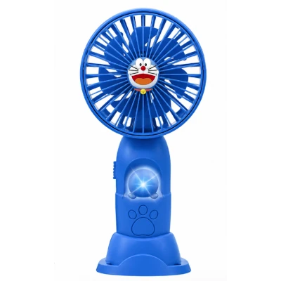 Mini ventilator de mana portabil pentru copii USB reincarcabil cu suport telefon BAIETEI