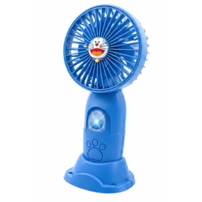 Mini ventilator de mana portabil pentru copii USB reincarcabil cu suport telefon BAIETEI