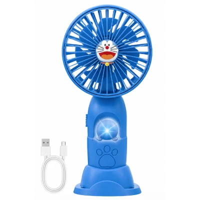 Mini ventilator de mana portabil pentru copii USB reincarcabil cu suport telefon BAIETEI