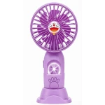 Mini ventilator de mana portabil pentru copii USB reincarcabil cu suport telefon FETITE
