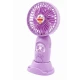 Mini ventilator de mana portabil pentru copii USB reincarcabil cu suport telefon FETITE