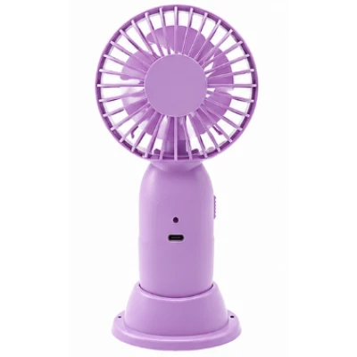 Mini ventilator de mana portabil pentru copii USB reincarcabil cu suport telefon FETITE