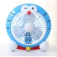 Mini ventilator cu fir model Doraemon pentru birou portabil colorat ALBASTRU