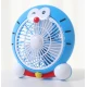 Mini ventilator cu fir model Doraemon pentru birou portabil colorat ALBASTRU