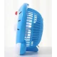 Mini ventilator cu fir model Doraemon pentru birou portabil colorat ALBASTRU