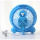 Mini ventilator cu fir model Doraemon pentru birou portabil colorat ALBASTRU