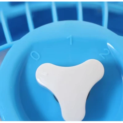 Mini ventilator cu fir model Doraemon pentru birou portabil colorat ALBASTRU