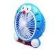 Mini ventilator cu fir model Doraemon pentru birou portabil colorat ALBASTRU