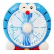 Mini ventilator cu fir model Doraemon pentru birou portabil colorat ALBASTRU