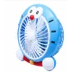 Mini ventilator cu fir model Doraemon pentru birou portabil colorat ALBASTRU