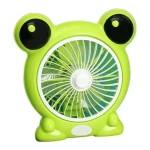 Mini ventilator cu fir model BROSCUTA pentru birou portabil VERDE
