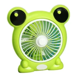 Mini ventilator cu fir model BROSCUTA pentru birou portabil VERDE