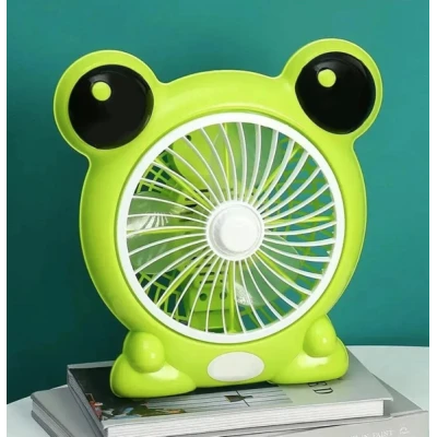 Mini ventilator cu fir model BROSCUTA pentru birou portabil VERDE